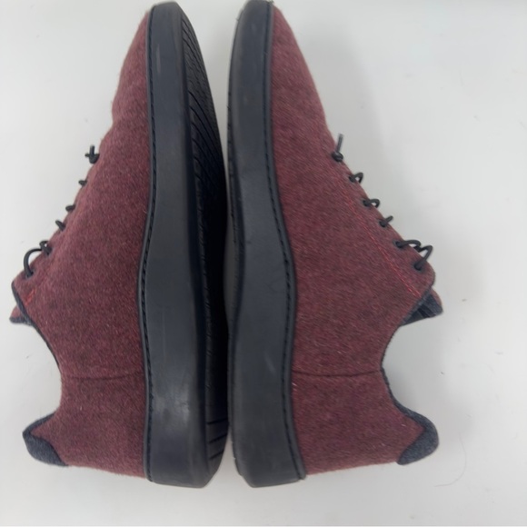 Baabuk Urban Wooler Wool Burgundy Casual Sneakers - Picture 6 of 9